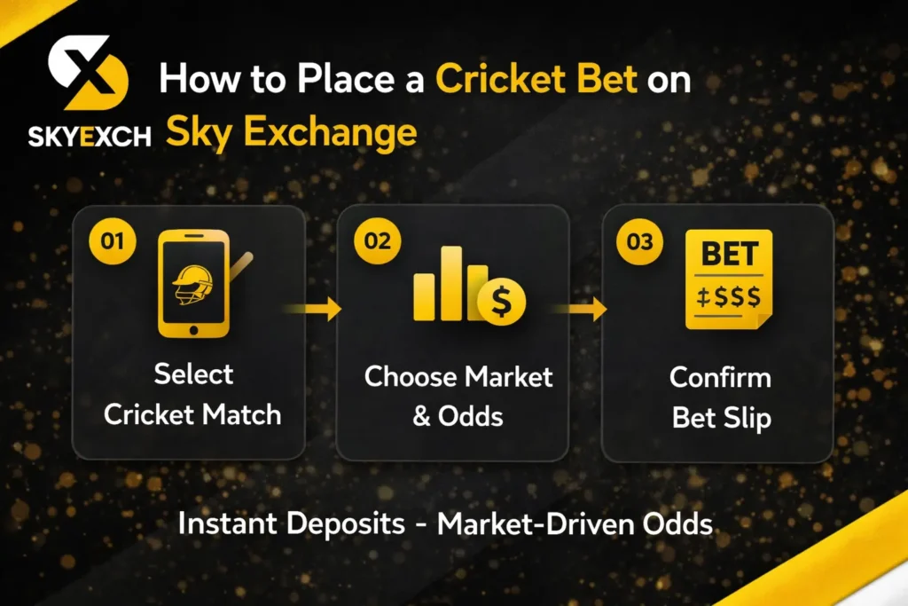 How to Place a Cricket Bet on Sky Exchange