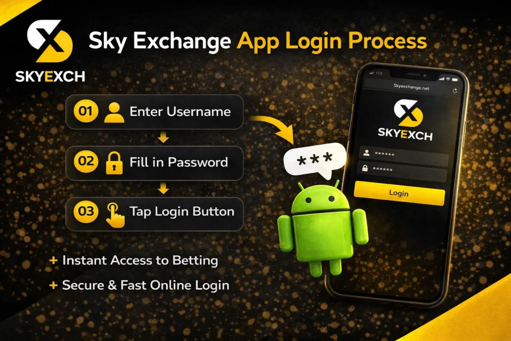Sky Exchange App Login Process